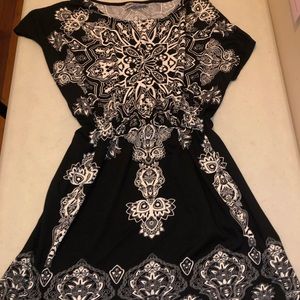 Black pattern dress